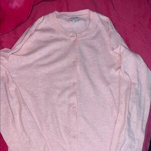 J. Crew Light Pink Button-Up Cardigan